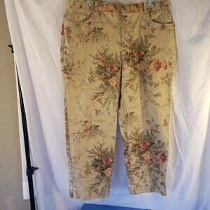 Lauren Ralph Lauren Floral Pants  Cream/Multicolor